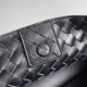 Bottega Veneta Andiamo Small East/West Bag In Black Intrecciato Lambskin