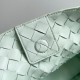 Bottega Veneta Andiamo Medium Bag In Glacier Intrecciato Lambskin