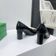 Bottega Veneta Atomic Pumps in Black Lambskin