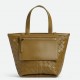 Bottega Veneta Small Flip Flap Bag in Acorn Intrecciato Lambskin