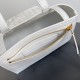 Bottega Veneta Small Flip Flap Bag in White Intrecciato Lambskin