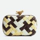 Bottega Veneta Knot Minaudiere Clutch In Multicolour Intrecciato Lambskin