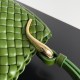 Bottega Veneta Clicker Small Bag in Avocado Intrecciato Lambskin