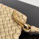 Bottega Veneta Clicker Small Bag in Porridge Intrecciato Lambskin