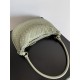 Bottega Veneta Gemelli Medium Bag in Travertine Intrecciato Lambskin