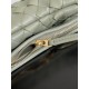 Bottega Veneta Gemelli Medium Bag in Travertine Intrecciato Lambskin