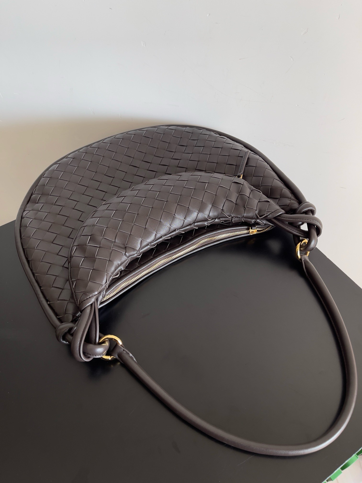 Bottega Veneta Gemelli Large Bag in Fondant Intrecciato Lambskin