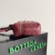 Bottega Veneta Bang Bang Vanity Case in Cherry Intrecciato Leather