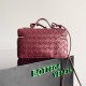 Bottega Veneta Bang Bang Vanity Case in Cherry Intrecciato Leather