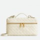 Bottega Veneta Bang Bang Vanity Case in Ivory Intrecciato Leather