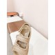 Bottega Veneta Jack Flat Slingback Sandals in Beige Lambskin