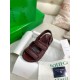 Bottega Veneta Jack Flat Slingback Sandals in Bordeaux Lambskin