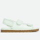 Bottega Veneta Jack Flat Slingback Sandals in Glacier Lambskin