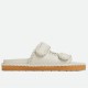 Bottega Veneta Jack Flat Slides in White Lambskin