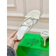 Bottega Veneta Blink Sandals 80mm in White Lambskin