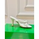 Bottega Veneta Blink Sandals 80mm in White Lambskin