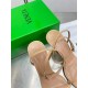 Bottega Veneta Knot Sandals 90mm in Beige Lambskin