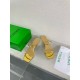 Bottega Veneta Knot Sandals 45mm in Gold Lambskin