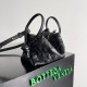 Bottega Veneta Small Loop Crossbody Bag In Black Intrecciato Lambskin