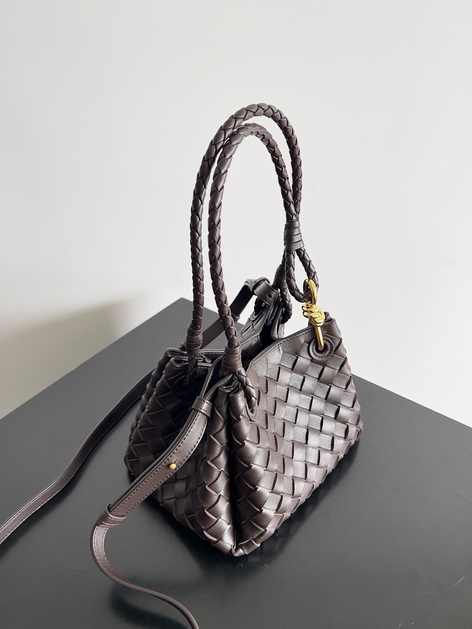 Bottega Veneta Parachute Small Bag in Fondant Intrecciato Lambskin