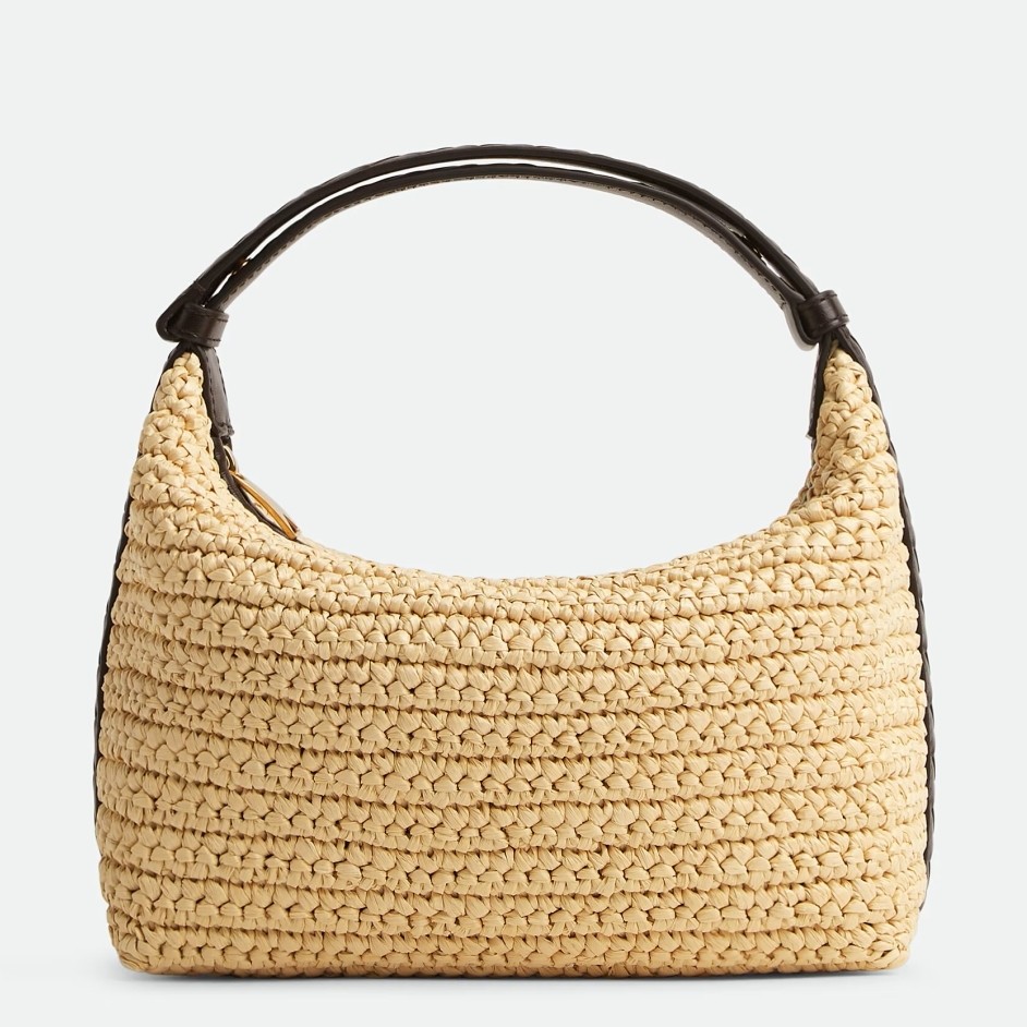 Bottega Veneta Mini Wallace Bag in Natural Raffia