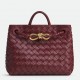 Bottega Veneta Andiamo Small Bag in Barolo Intrecciato Lambskin