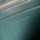 Bottega Veneta Andiamo Small East/West Bag in Green Intrecciato Lambskin