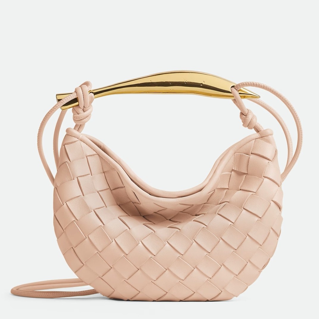 Bottega Veneta Sardine Mini Bag in Lotus Intrecciato Lambskin