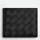 Bottega Veneta Bi-fold Wallet in Black Intrecciato Calfskin