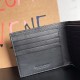 Bottega Veneta Bi-fold Wallet in Black Intrecciato Calfskin