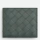 Bottega Veneta Bi-fold Wallet in Slate Intrecciato Calfskin