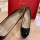 Christian Louboutin Black Patent Fetish Peep 130mm Pumps