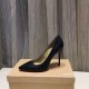 Christian Louboutin Black Lambskin Kate 100mm Pumps