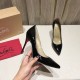 Christian Louboutin Black Patent Kate 100mm Pumps