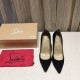 Christian Louboutin Black Suede Kate 100mm Pumps