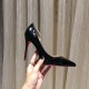 Christian Louboutin Black Patent Iriza 100mm Pumps