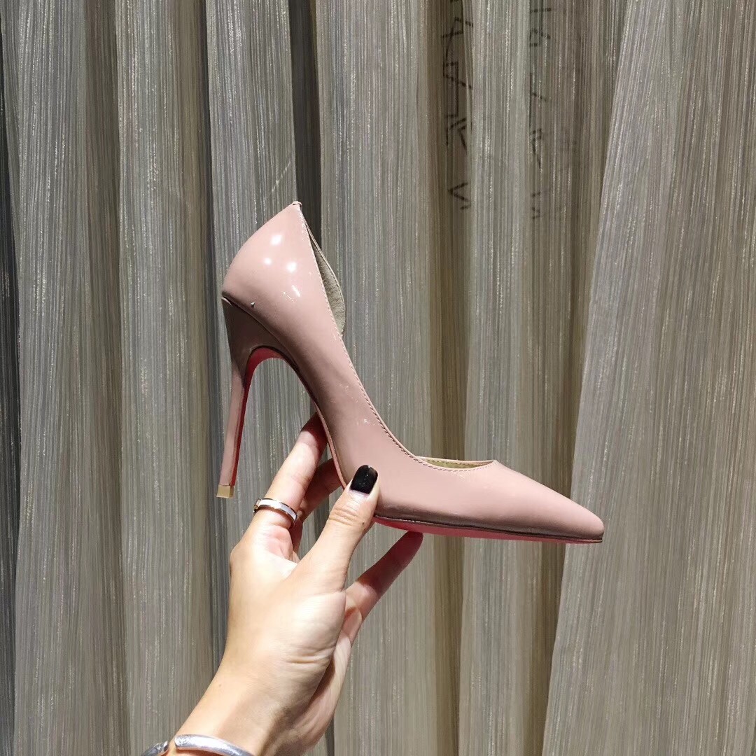 Christian Louboutin Nude Patent Iriza 100mm Pumps