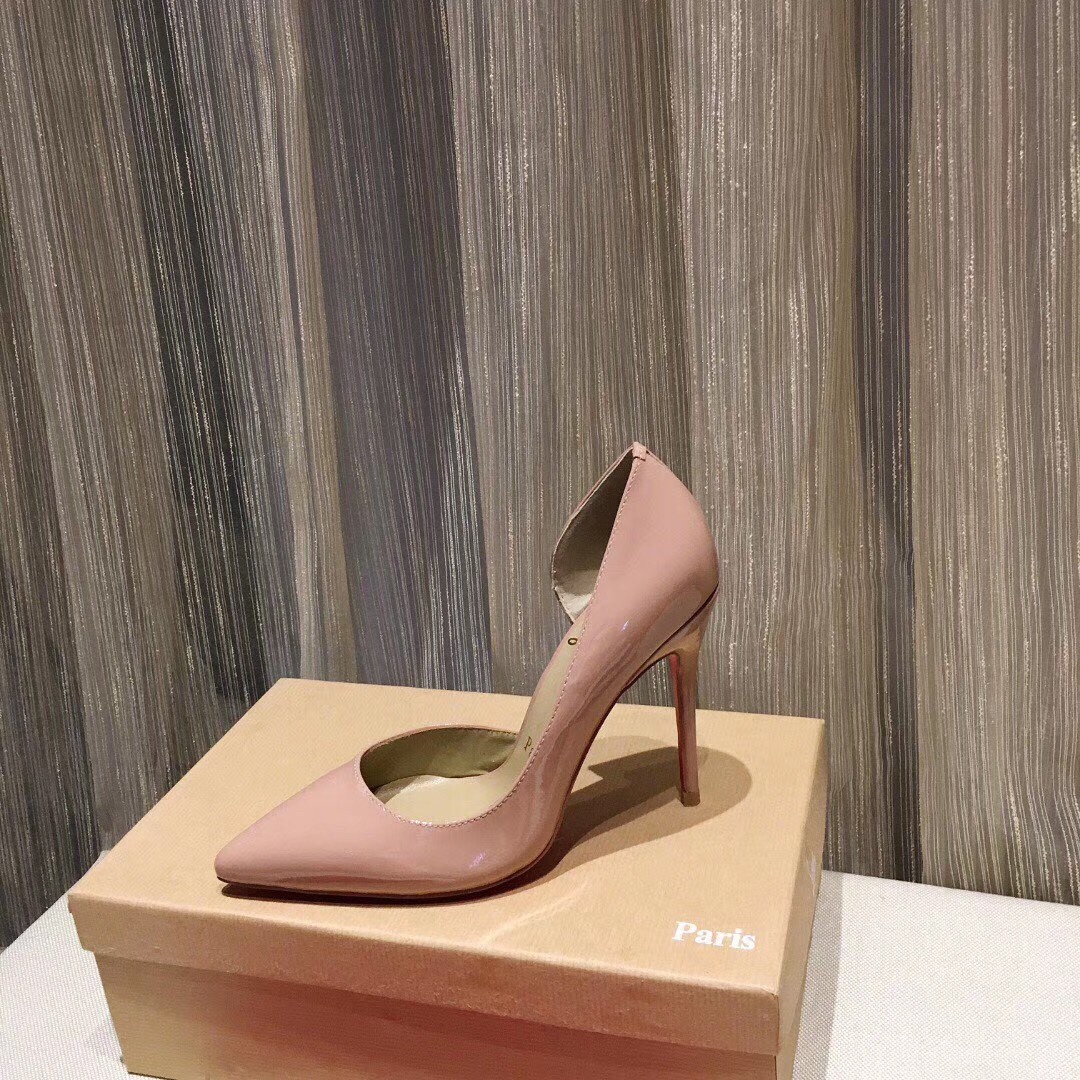 Christian Louboutin Nude Patent Iriza 100mm Pumps