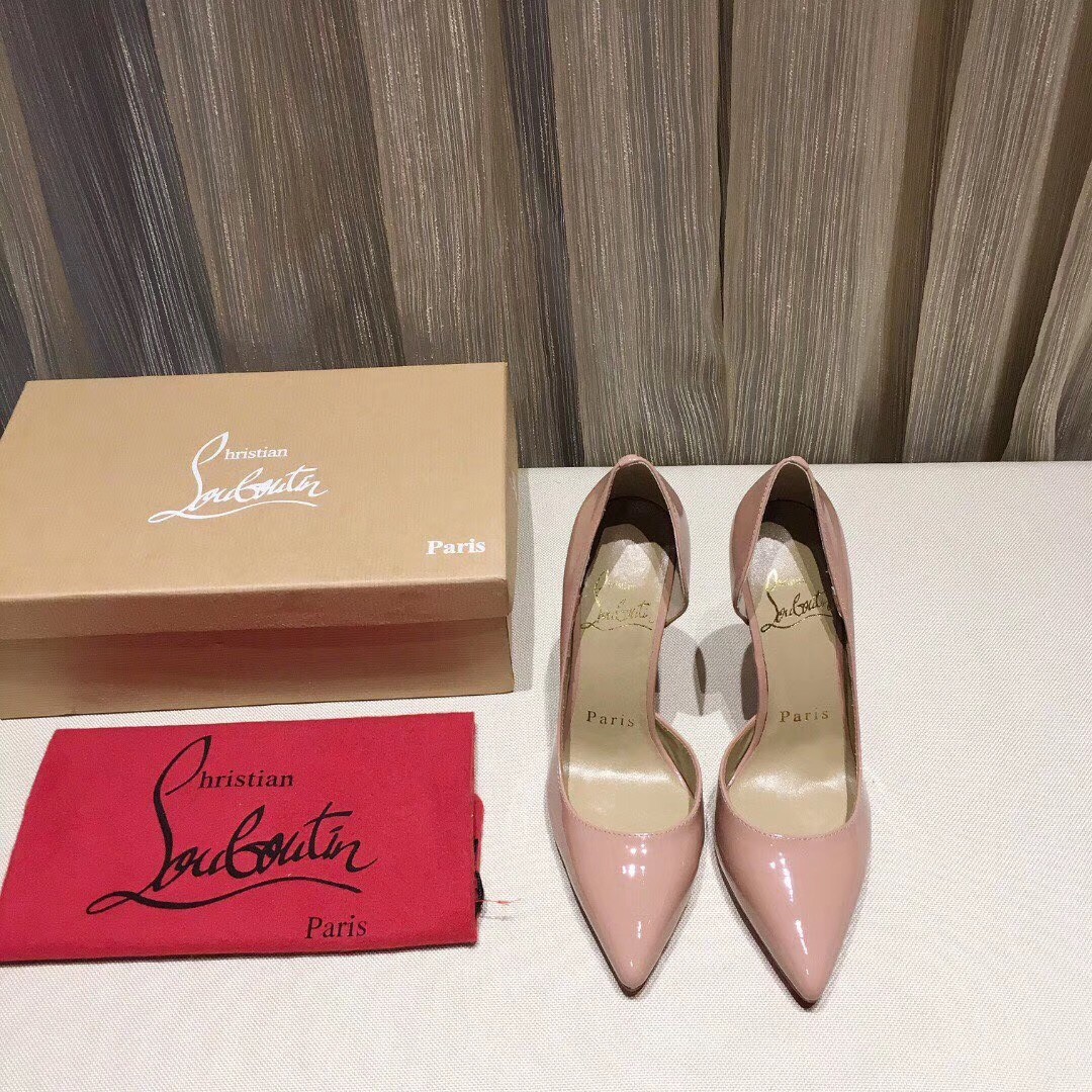 Christian Louboutin Nude Patent Iriza 100mm Pumps