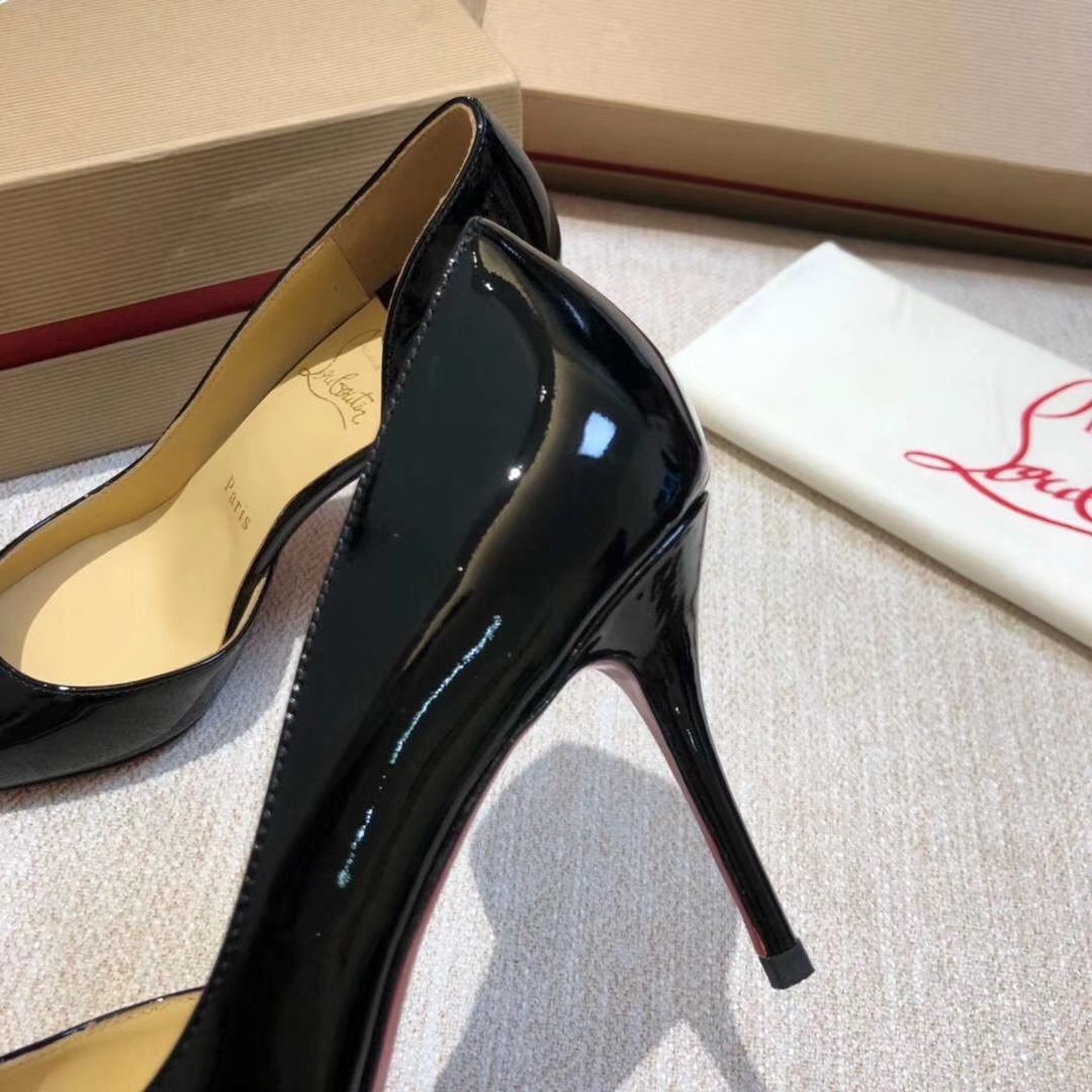 Christian Louboutin Black Patent Iriza 70mm Pumps