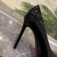 Christian Louboutin Black Patent Pigalle Plato 100mm Pumps