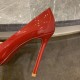 Christian Louboutin Red Patent Pigalle Plato 100mm Pumps