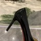 Christian Louboutin Black Patent New Simple 85mm Pumps