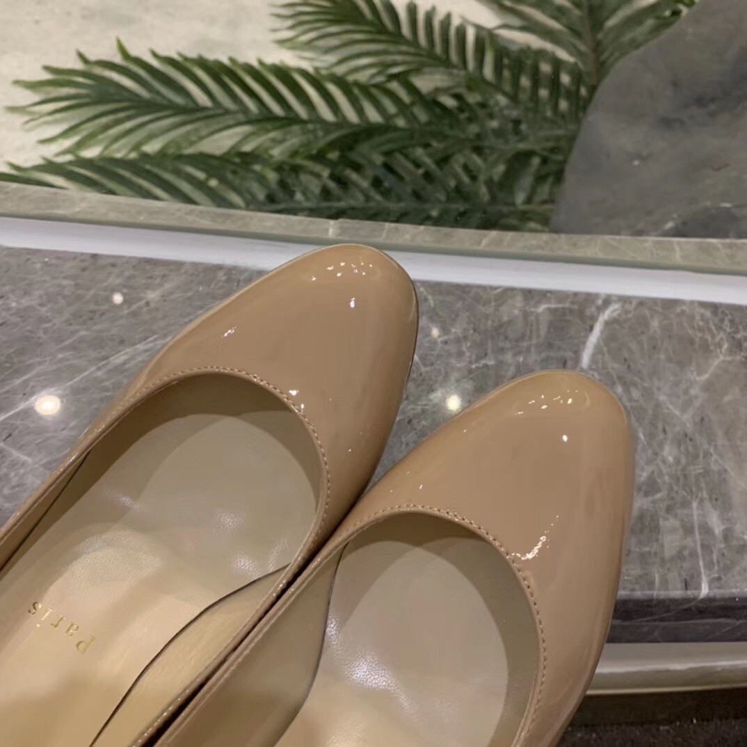 Christian Louboutin Nude Patent New Simple 85mm Pumps