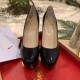 Christian Louboutin Black Patent Dirditta 130mm Pumps