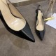 Christian Louboutin Black Patent Clare Sling 80mm Pumps