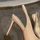 Christian Louboutin Nude Patent Clare Sling 80mm Pumps