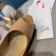 Christian Louboutin Red Patent Lady Peep Sling Pumps 130mm