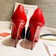 Christian Louboutin Black/Red Patent Kate Pumps 100mm