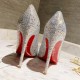 Christian Louboutin Nude Kate Strass Degrade Pumps 100mm